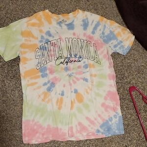 Hollister Women's Colorful Tie-Dye T-Shirt